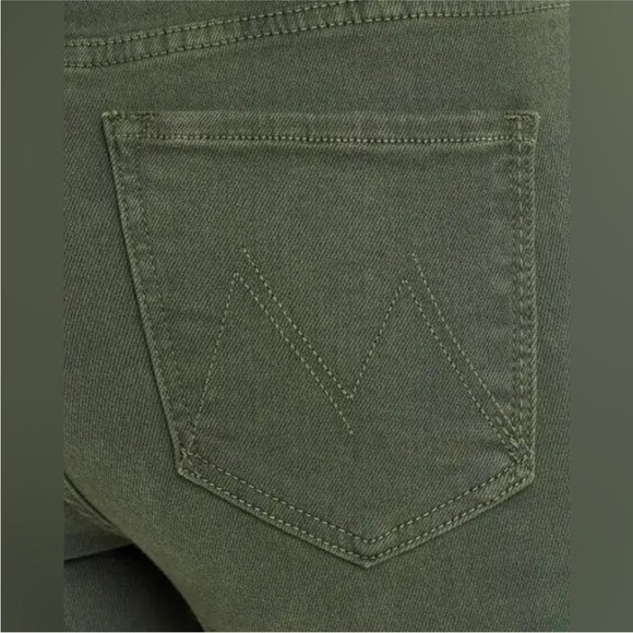 MOTHER Green Flare Wide Leg Jeans - Picture 9 of 15